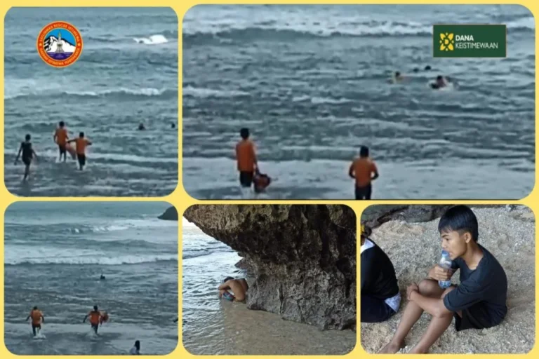 Drama Ombak Menggulung di Pantai Sundak: Dua Wisatawan Selamat, Apa Pelajaran Bagi Pengunjung?
