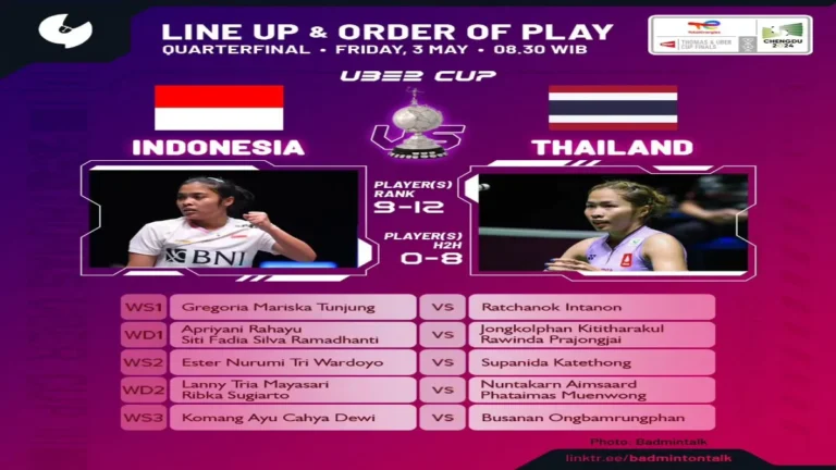 Drama Perempat Final Uber Cup 2026: Indonesia vs Denmark Siap Guncang Horsens