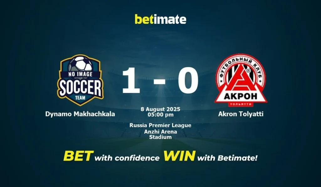 FC Akron vs Dynamo Makhachkala: Laga Imbang Memperpanjang Ketegangan Persaingan Klasemen Menengah RPL