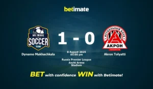 FC Akron vs Dynamo Makhachkala: Laga Imbang Memperpanjang Ketegangan Persaingan Klasemen Menengah RPL