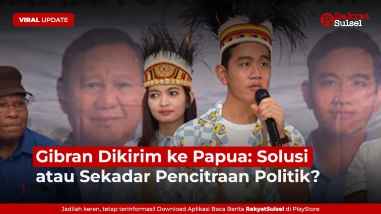 Kritik Menggelitik Kunjungan Gibran ke Papua: Pencitraan atau Solusi Nyata?