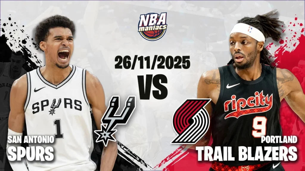 Spurs vs Trail Blazers: Spurs Raih Kemenangan 120-108, Memimpin Seri 2-1 dan Dijadikan Favorit Game 4