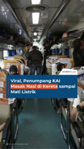 Viral! Penumpang KAI Masak Mi Instan di Gerbong Gunungjati, KAI Lakukan Penelusuran