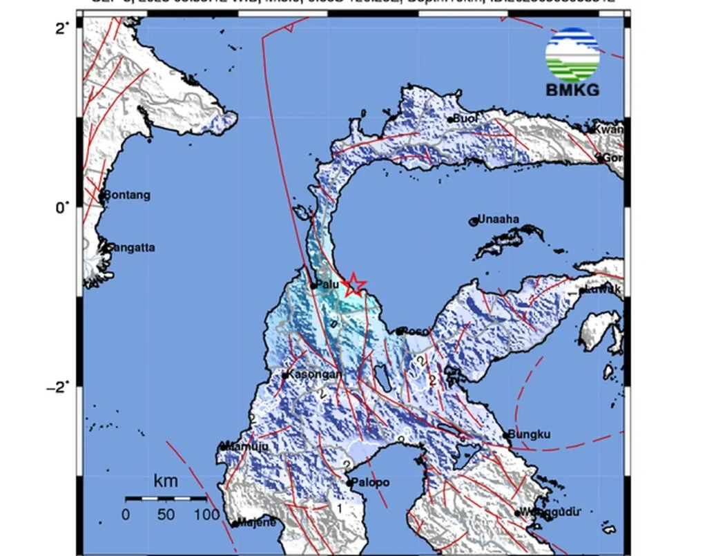 Gempa M 4.8 Guncang Sigi Sulawesi Tengah, Tak Berpotensi Tsunami