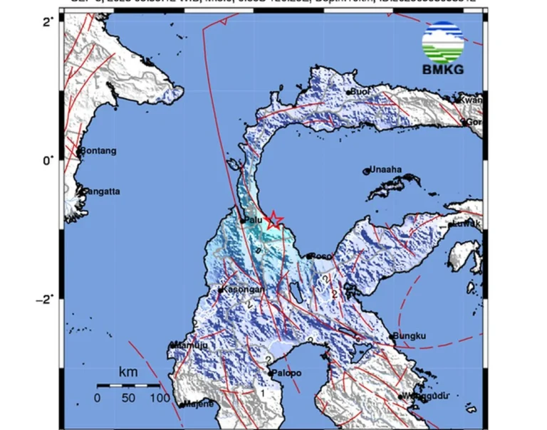 Gempa M 4.8 Guncang Sigi Sulawesi Tengah, Tak Berpotensi Tsunami