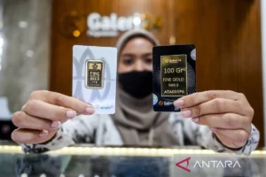 Harga emas Pegadaian hari ini: UBS turun, Galeri 24 naik tipis, Antam memimpin pasar