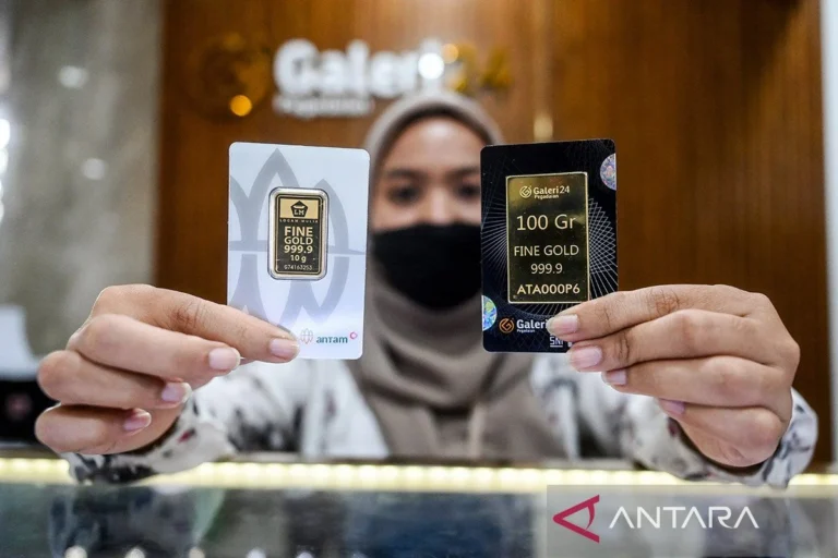 Harga emas Pegadaian hari ini: UBS turun, Galeri 24 naik tipis, Antam memimpin pasar