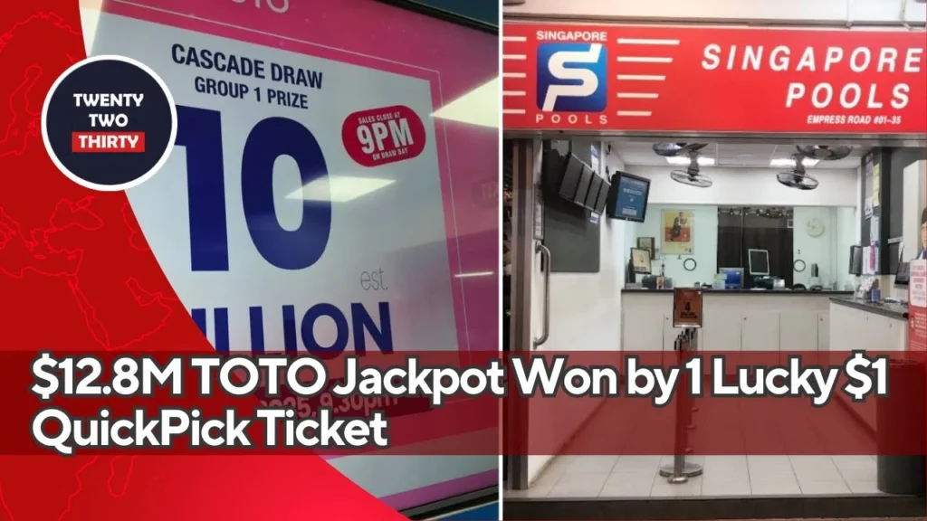 Jackpot Toto Singapore Pecah Rekor: Satu Tiket QuickPick Raih $12,8 Juta!