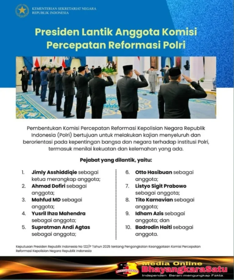Laporan 3.000 Halaman Komisi Percepatan Reformasi Polri: Usulan Revolusioner ke Prabowo Subianto
