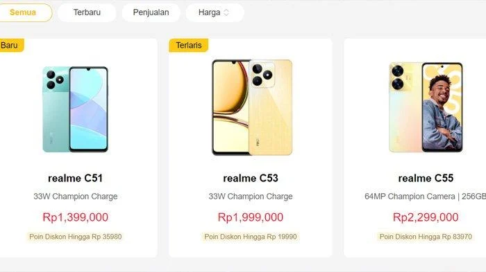 Realme C100 Series: Perbandingan Spesifikasi dan Harga