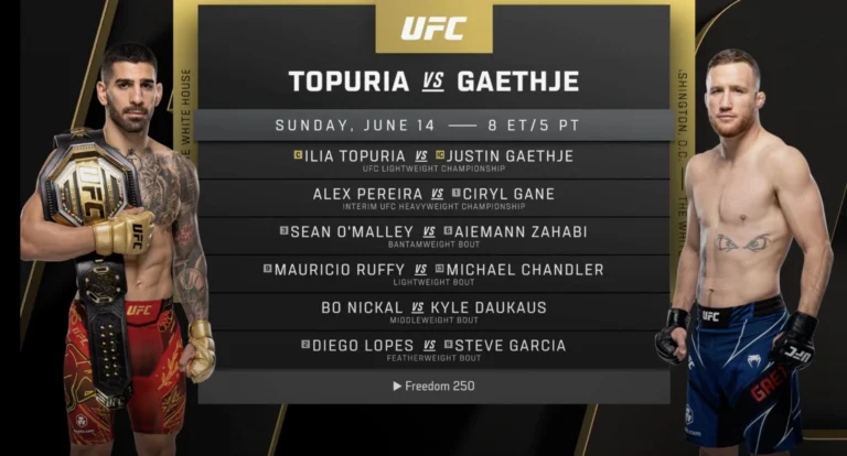 Justin Gaethje Raih Gelar Juara UFC Freedom 250, Masuk Peringkat Pound‑for‑Pound ke‑4