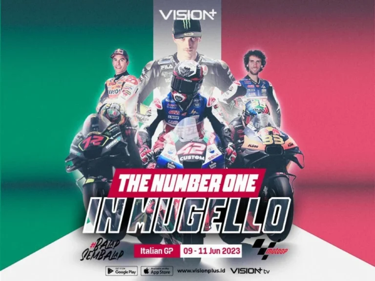 Vision+ streaming Siap Sajikan MotoGP Italia 2026 dan Sinetron Terikat Janji – Cara Nonton Tanpa Batas
